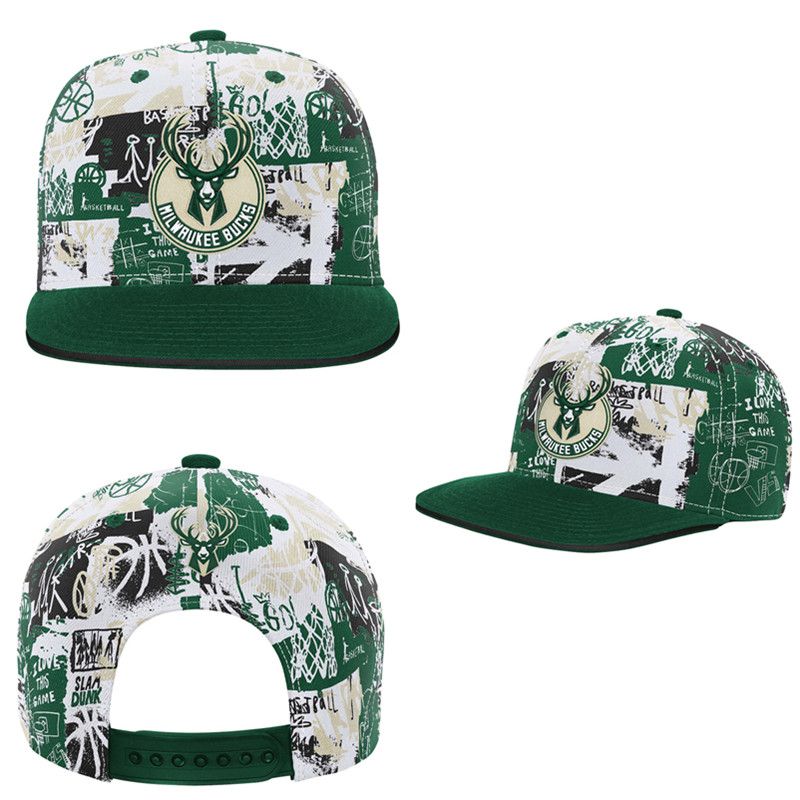 2025 NBA Milwaukee Bucks Hat TX202503076->nba hats->Sports Caps